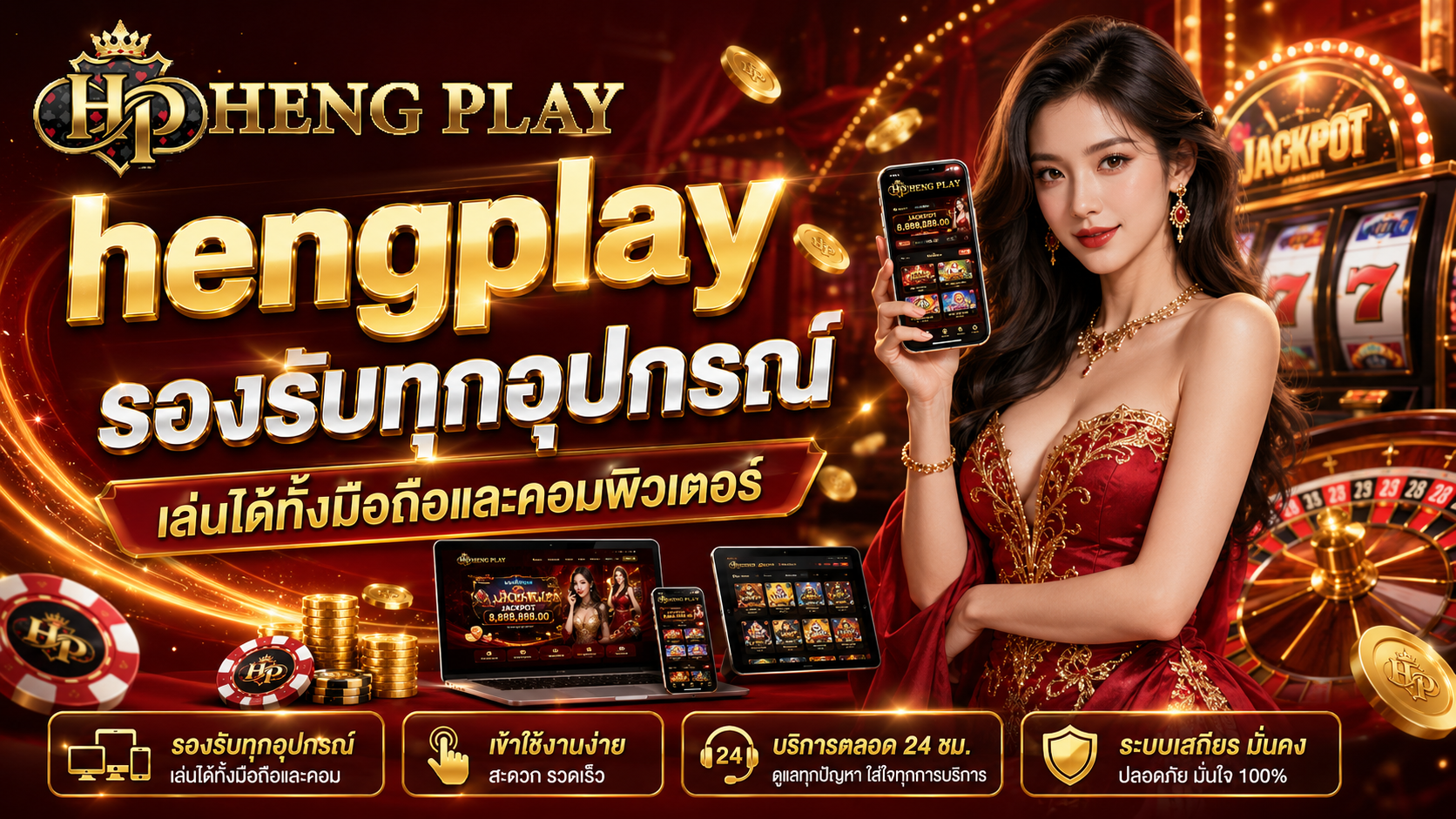 hengplay รองรับทุกอุปกรณ์ เล่นได้ทั้งมือถือและคอมพิวเตอร์​
